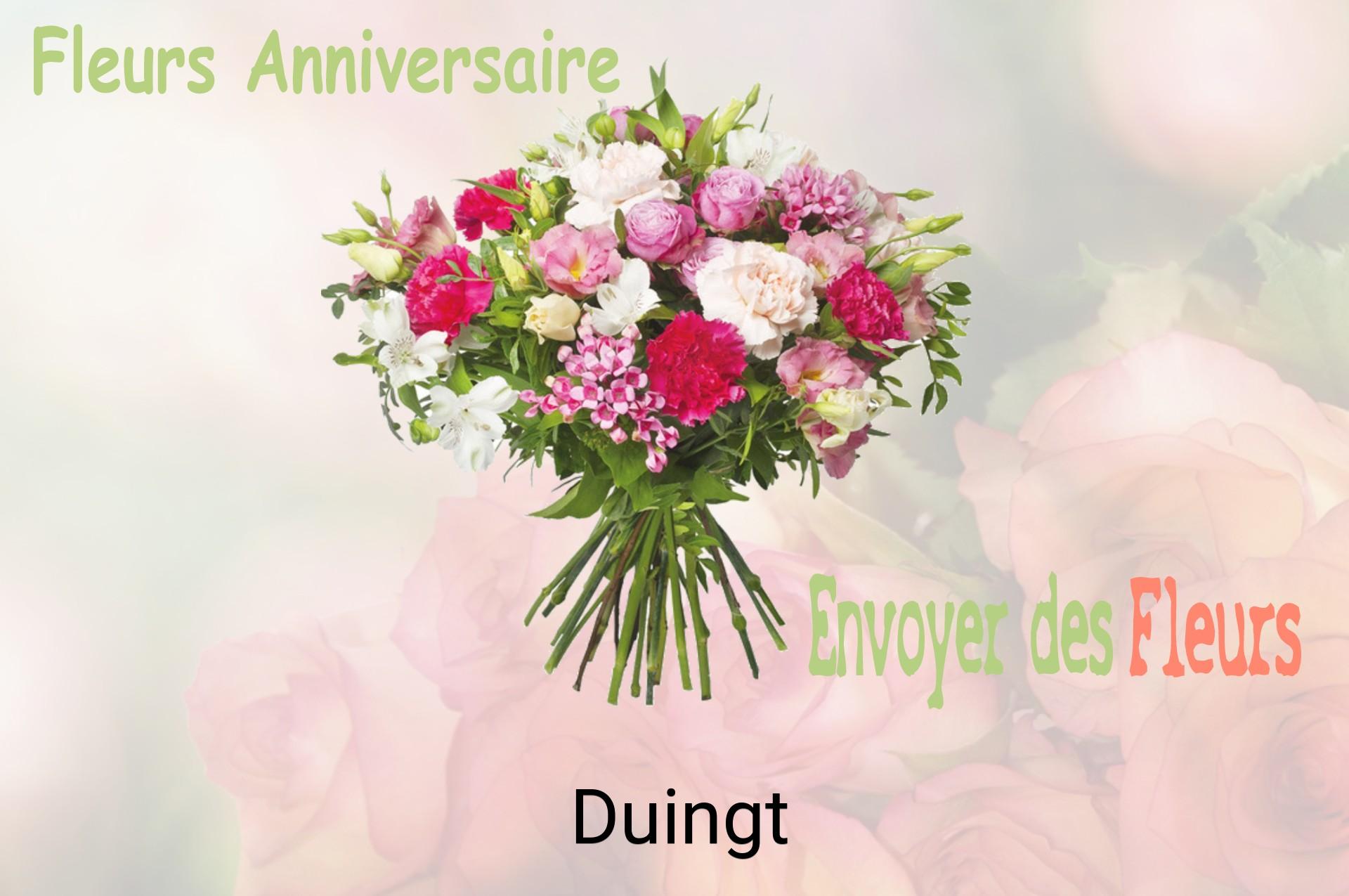 Bouquet de fleurs d’anniversaire livré à Duingt
